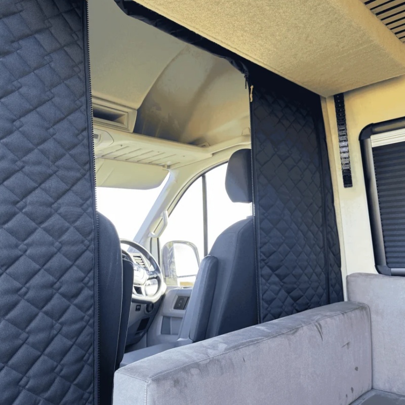Blackout Curtains - ม่านกั้นห้องโดยสารแบบฉนวน สำหรับ Fiat Ducato Peugeot Boxer