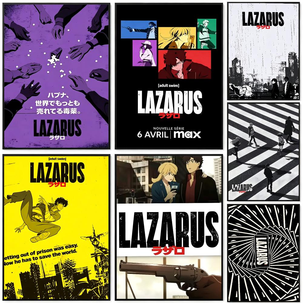Home Decor Living Room Ideas - โปสเตอร์อนิเมะ Lazarus พิมพ์ HD สไตล์ไซเบอร์พังค์ ตกแต่งผนังบ้าน