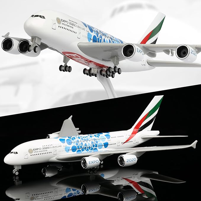 Home Decor Uae - โมเดลเครื่องบิน A380 ของสายการบิน UAE Expo ขนาด