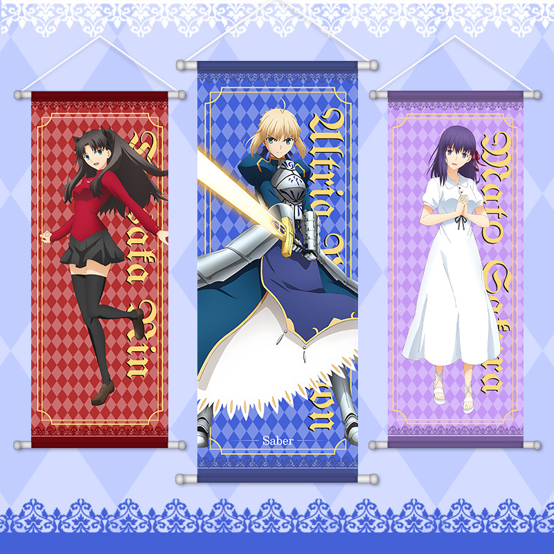 Home Decor Wall Pictures - โปสเตอร์แขวนผนังลายการ์ตูนอนิเมะ Fate Game ภาพวาด Altria Rin