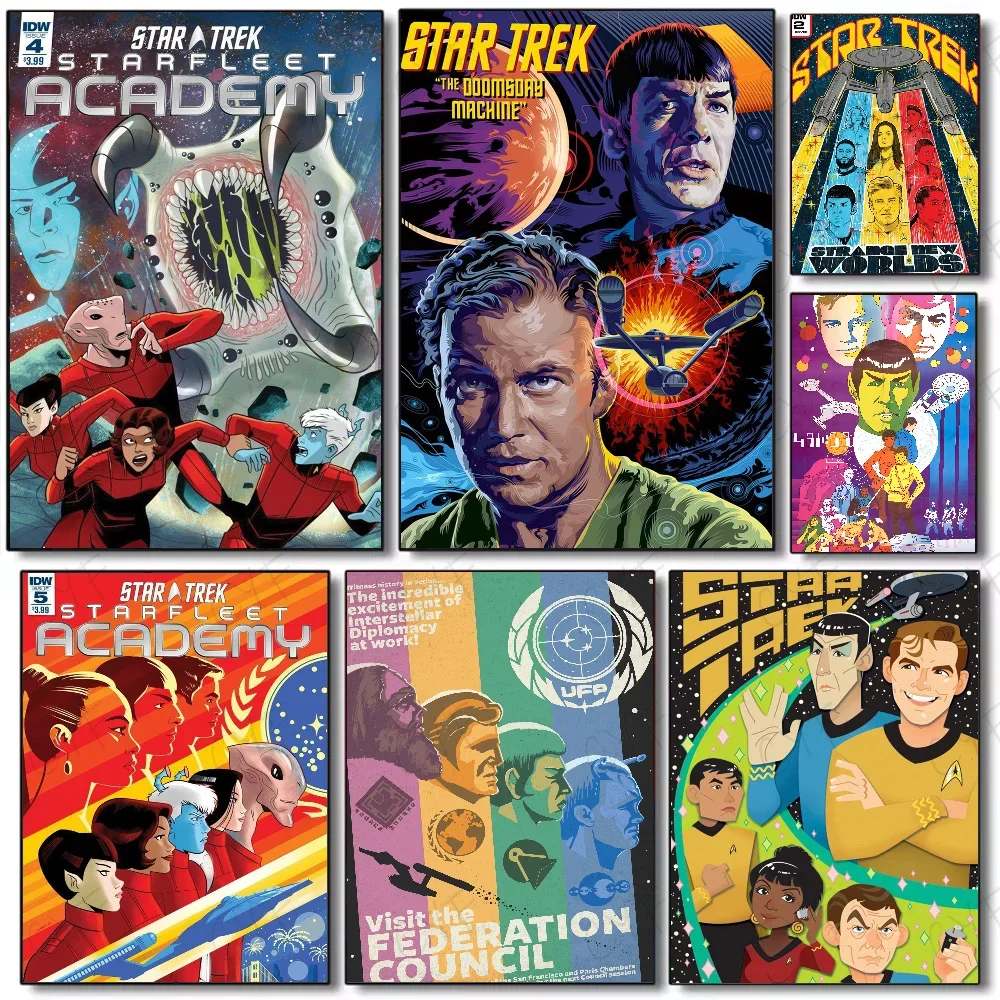 Home Decor Living Room Ideas - ภาพยนตร์คลาสสิก S-Star Trek โปสเตอร์ Multi-Purpose Wall