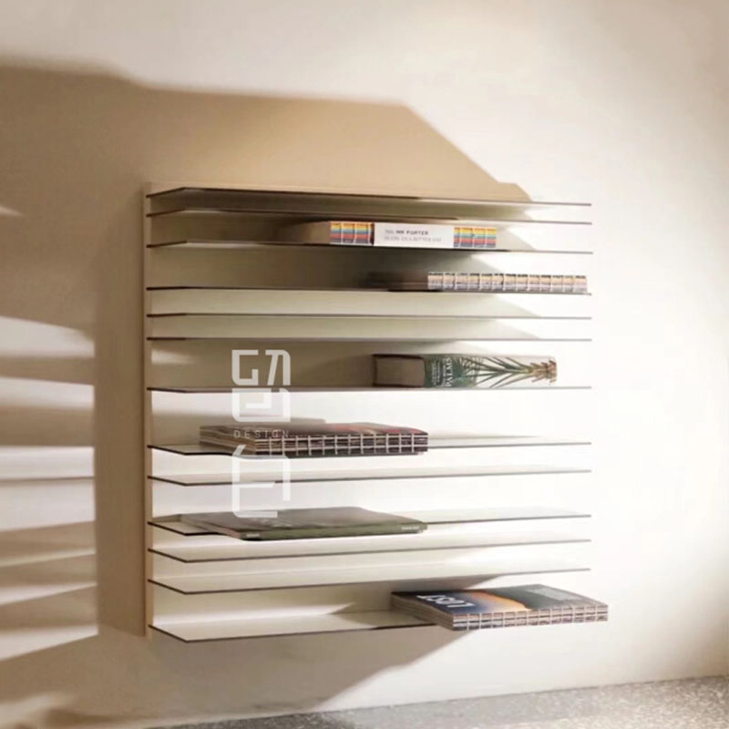 Home Decor Magazine - เก็บห้องนอนขาตั้งจอแสดงผลห้องนั่งเล่นมุมผนังห้องน้ําชั้นวาง Regale หนังสือนิตยสาร Nordic Estante ตกแต่งบ้าน