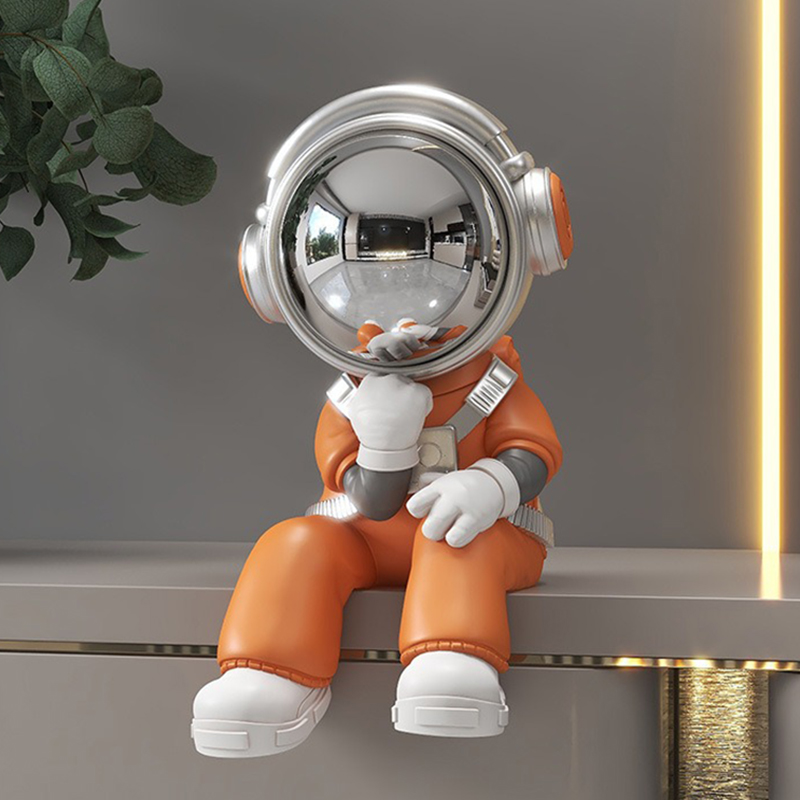 Home Decor Living Room Ideas - Miniature นักบินอวกาศเครื่องประดับห้องนั่งเล่นความงาม Figurines Creative ภายใน Art