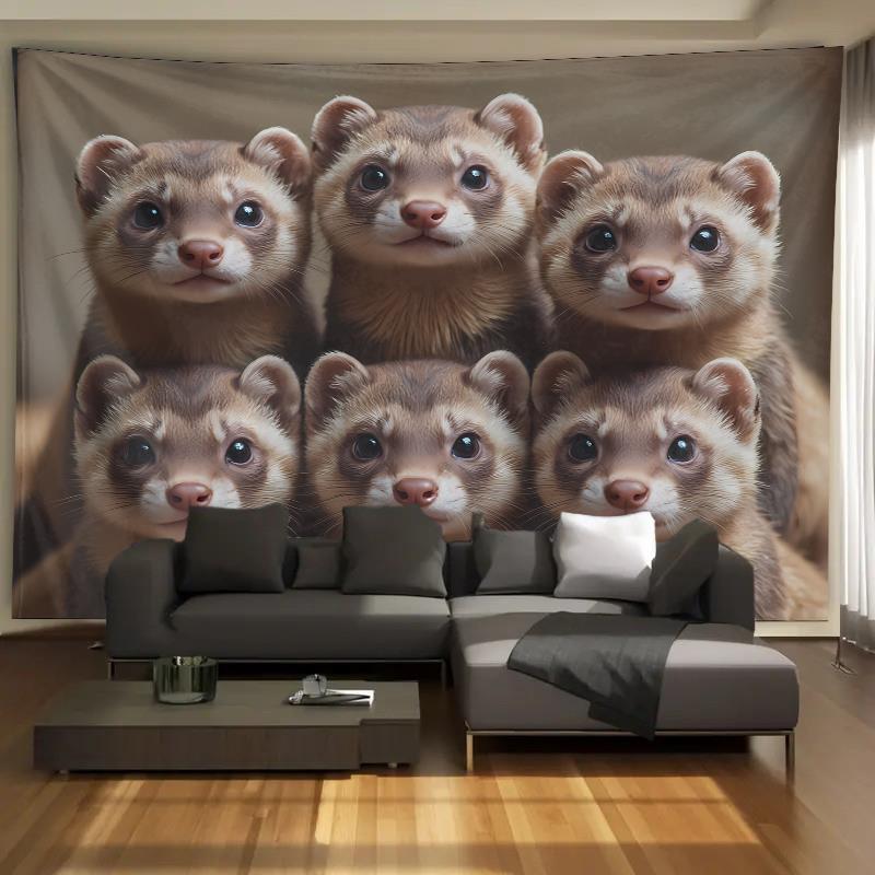 พรมแขวนผนังลายกลุ่มเฟอร์เรตน่า - Home Decor Living Room Ideas บทวิจารณ์และราคา