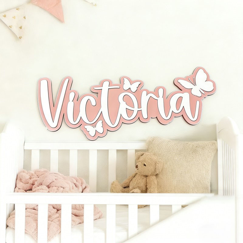 ป้ายชื่อไม้ลายการ์ตูนผีเสื้อแบ - Home Decor Diy บทวิจารณ์และราคา