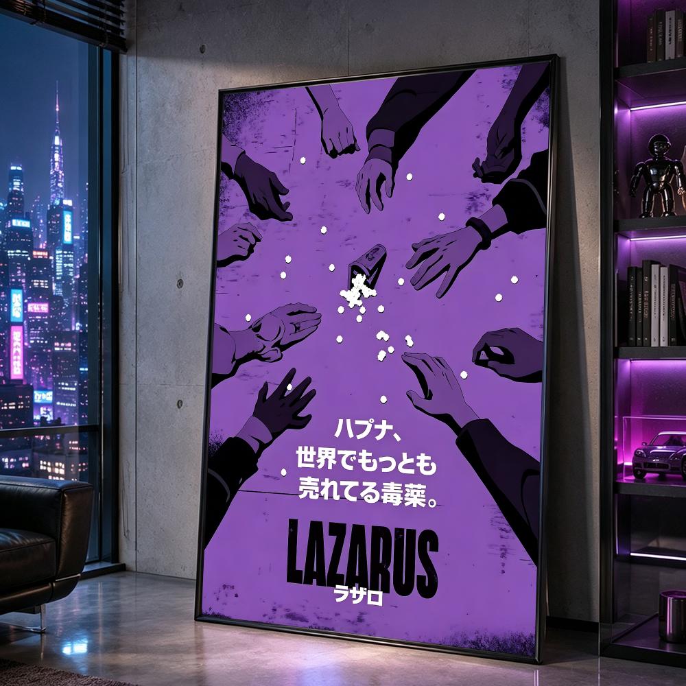 โปสเตอร์อนิเมะ Lazarus พิมพ์ H - Home Decor Living Room Ideas บทวิจารณ์และราคา