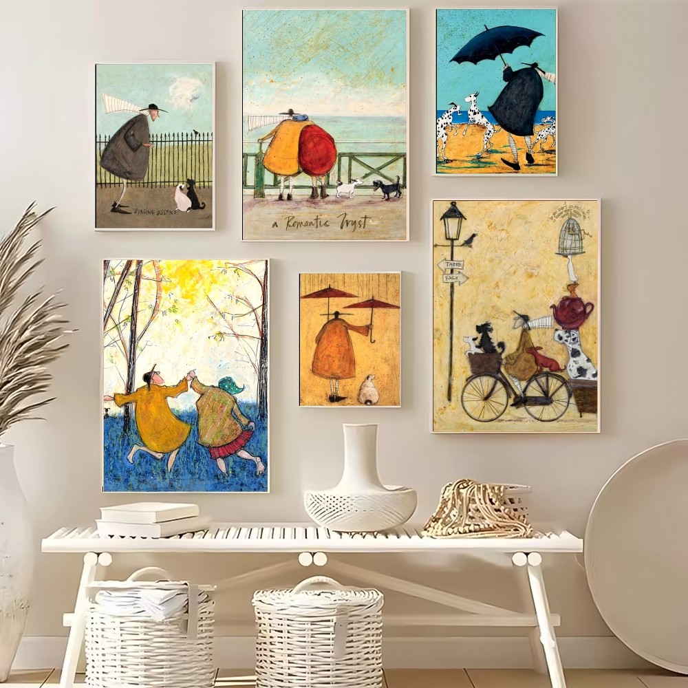 1PC S-Sam T-Toft Art โปสเตอร์  - Home Decor Living Room Ideas บทวิจารณ์และราคา