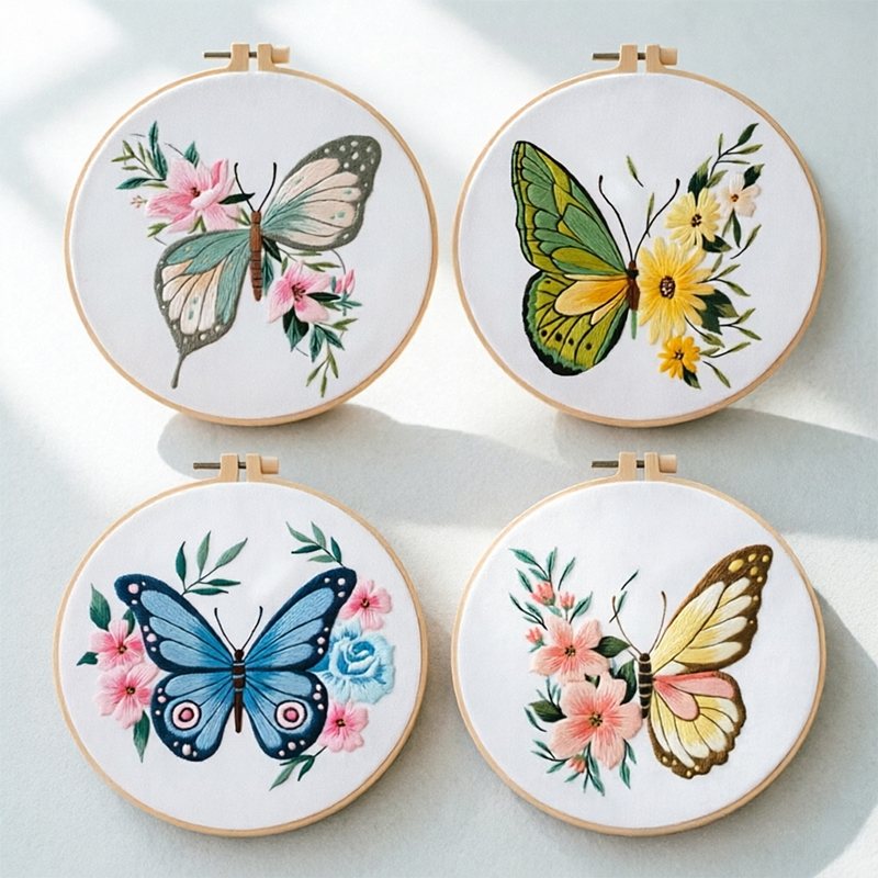 ชุดปักลายผีเสื้อ 1 ชิ้น ขนาด 2 - Home Decor Diy บทวิจารณ์และราคา