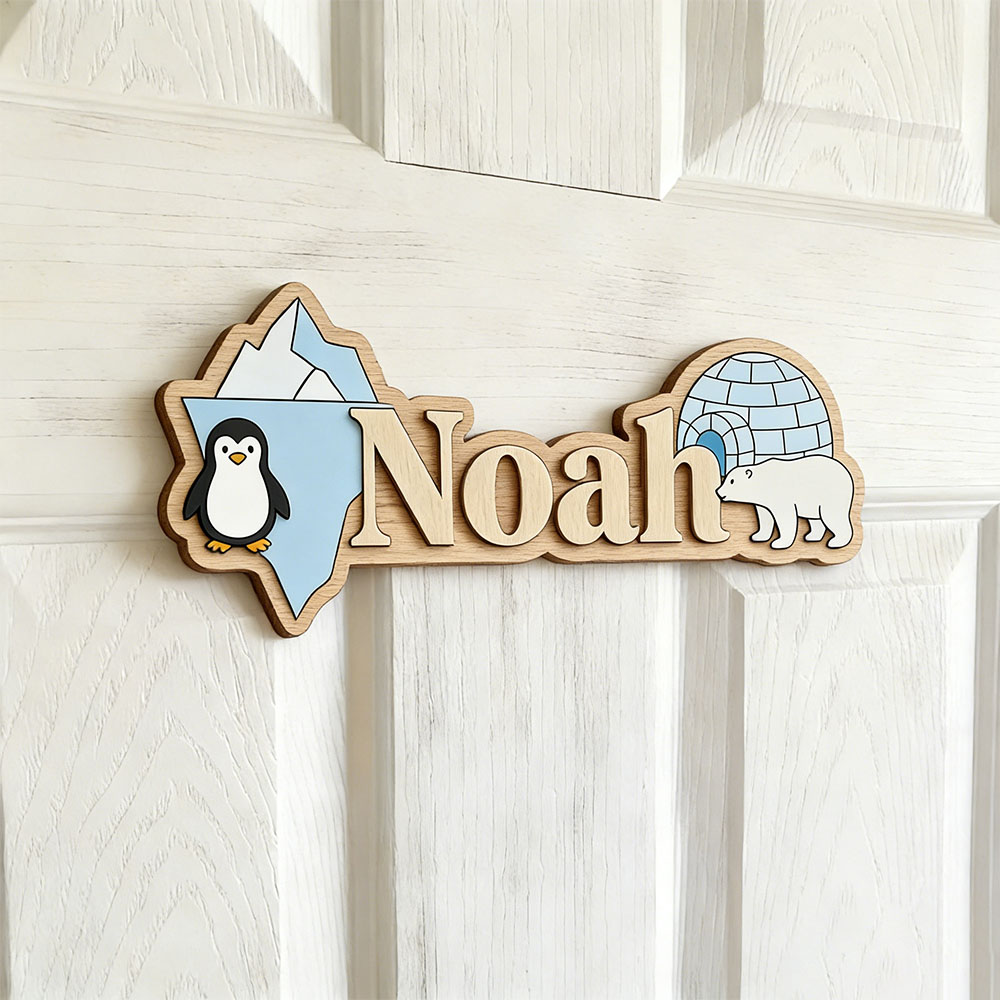 ป้ายชื่อสั่งทำรูปเพนกวินอาร์กต - Home Decor Wall Pictures บทวิจารณ์และราคา