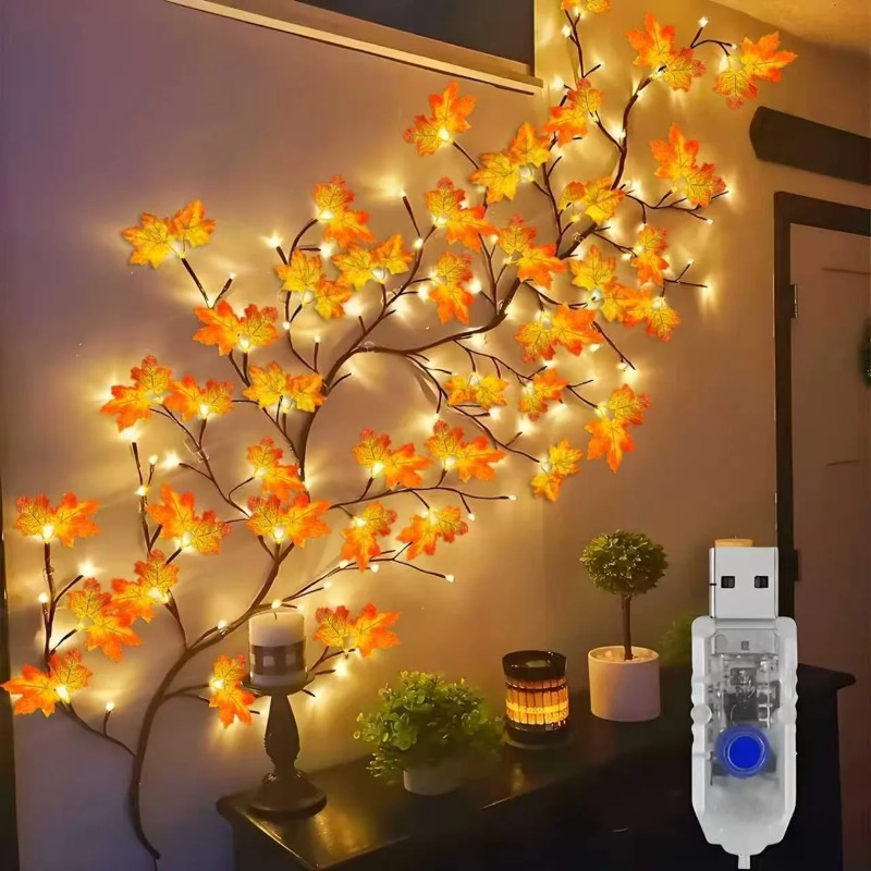 โคมไฟรูปใบเมเปิล DIY พร้อมจี้ร - Home Decor Diy บทวิจารณ์และราคา
