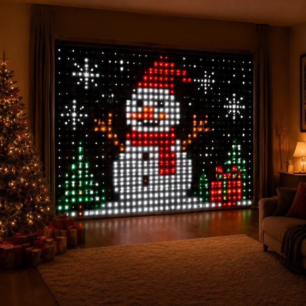 ไฟม่าน LED พิกเซล ควบคุมผ่านแอ - Home Decor Diy บทวิจารณ์และราคา