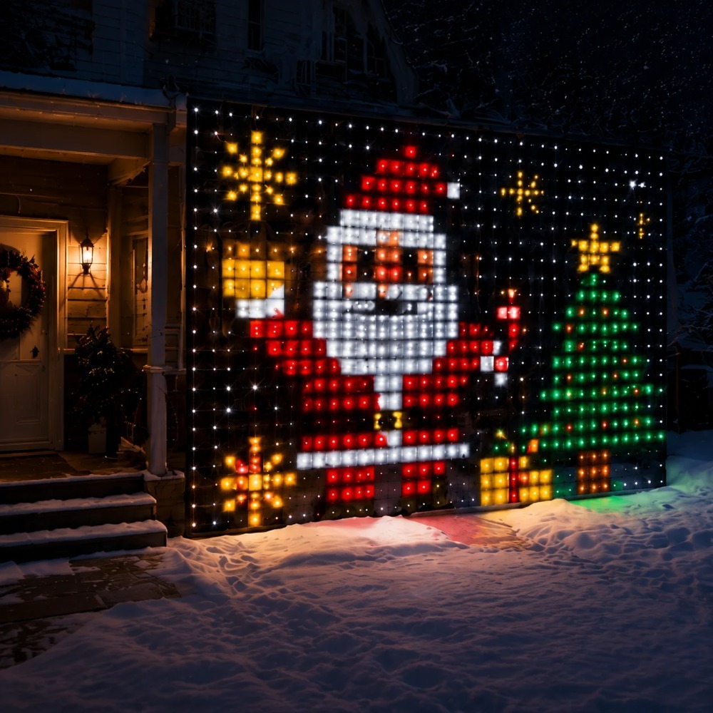 ไฟม่าน LED พิกเซล ควบคุมผ่านแอ - Home Decor Diy บทวิจารณ์และราคา