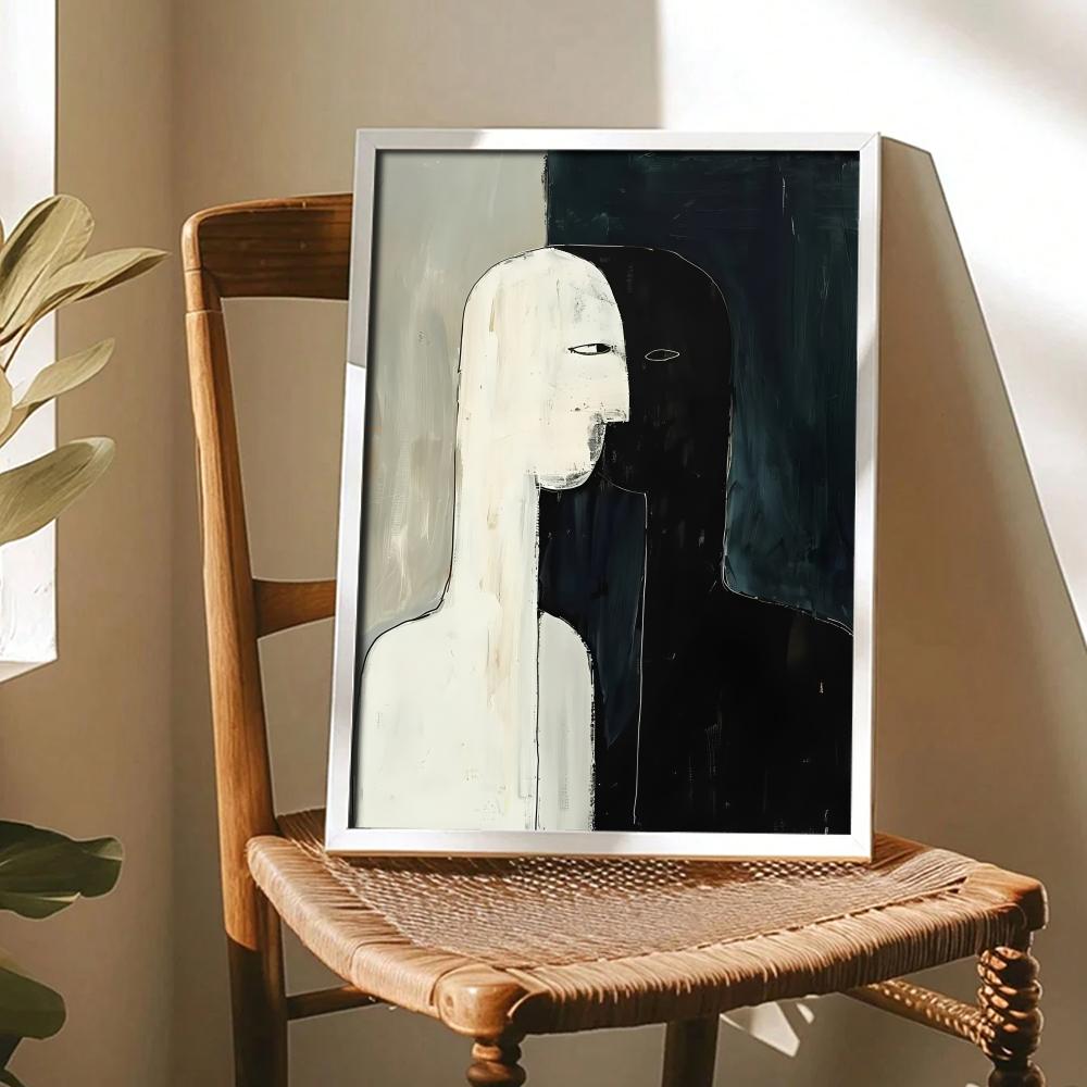 ภาพวาดสีเข้ม ศิลปะการออกแบบ โป - Home Decor Living Room Ideas บทวิจารณ์และราคา