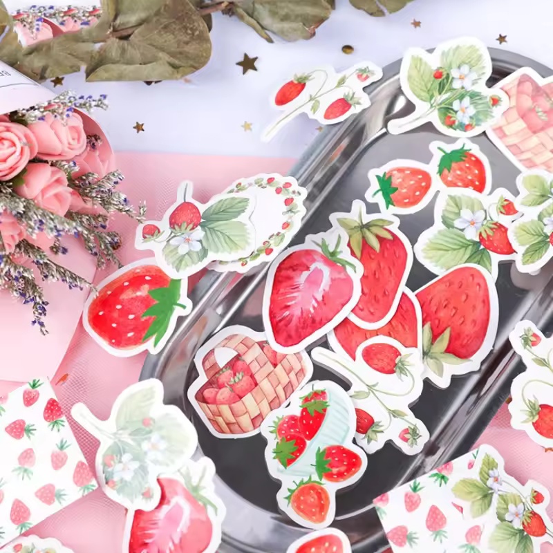 45 ชิ้นผลไม้สตรอเบอร์รี่สติกเก - Home Decor Magazine บทวิจารณ์และราคา