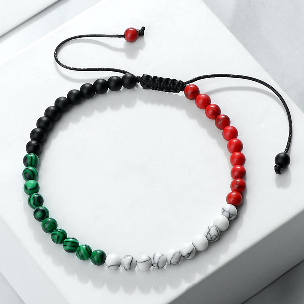 ธงปาเลสไตน์สร้อยข้อมือสีแดงสีด - Home Decor Uae บทวิจารณ์และราคา
