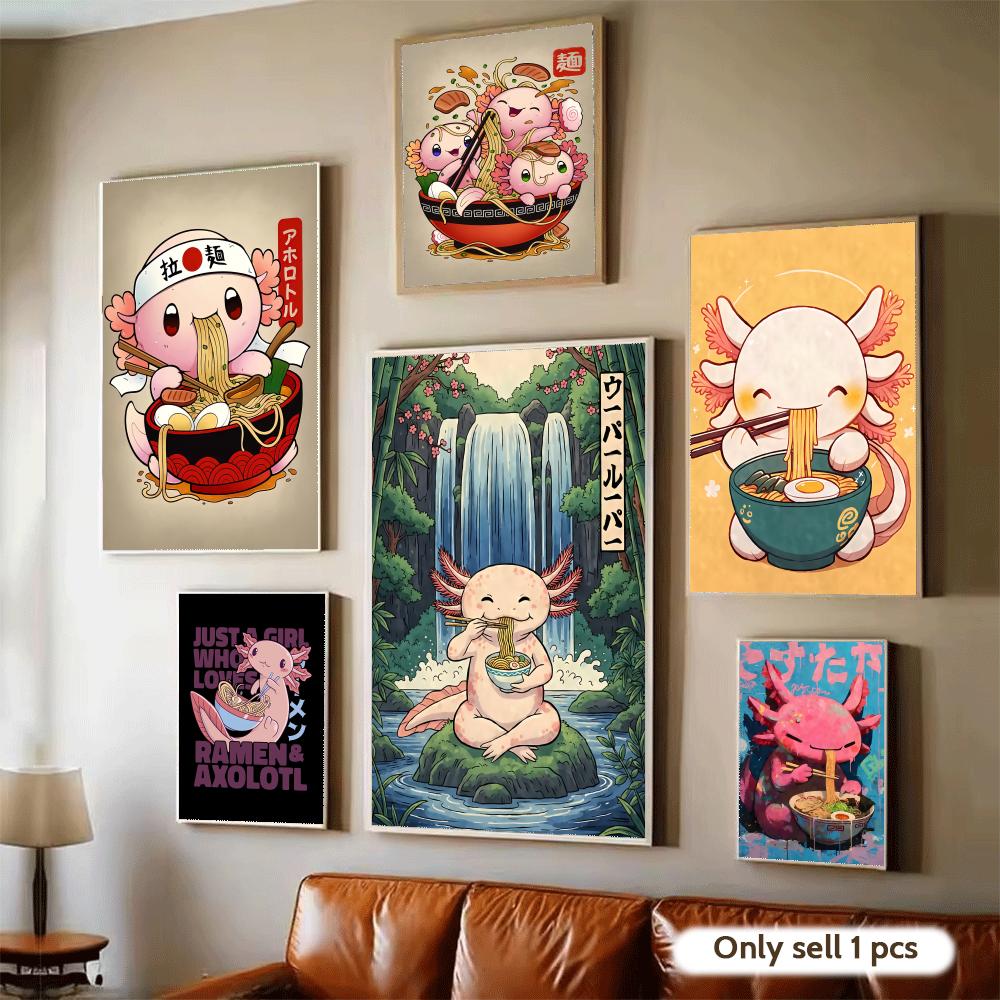 โปสเตอร์ออกแบบศิลปะ Ramen Axol - Home Decor Living Room Ideas บทวิจารณ์และราคา