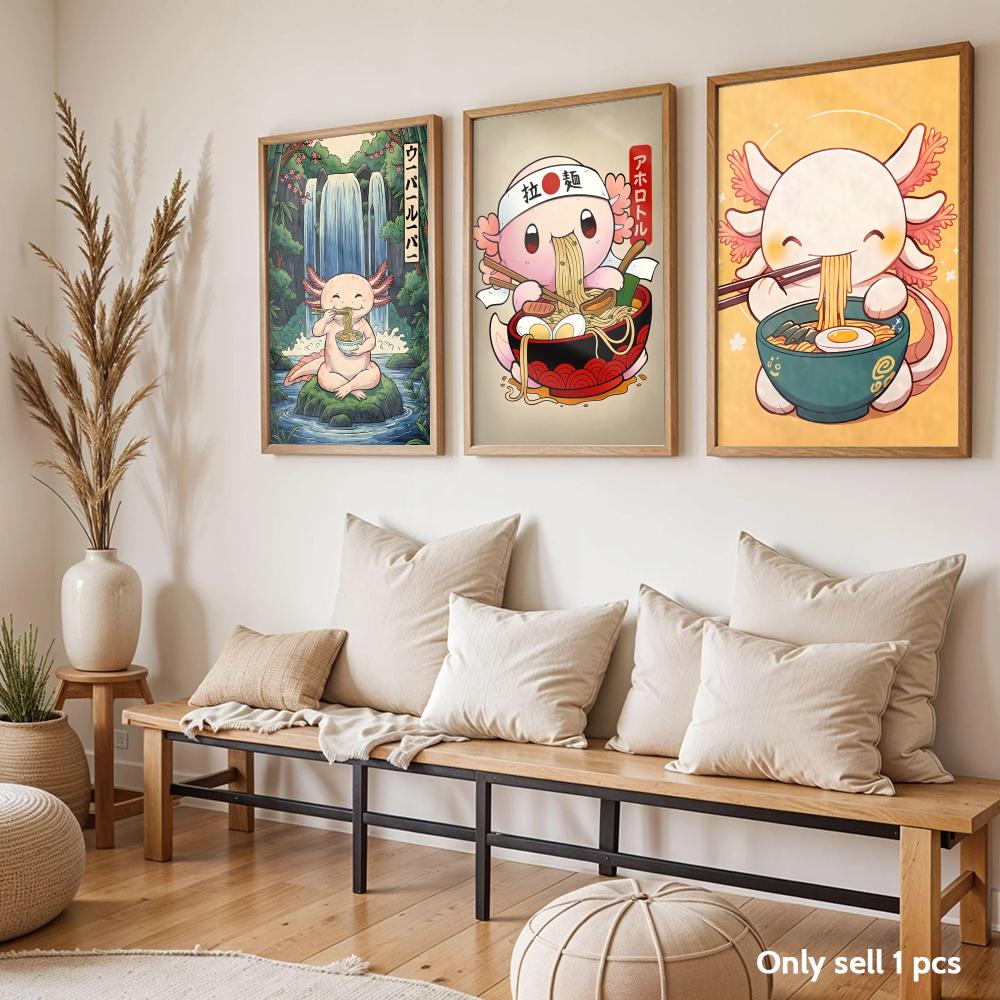 โปสเตอร์ออกแบบศิลปะ Ramen Axol - Home Decor Living Room Ideas บทวิจารณ์และราคา