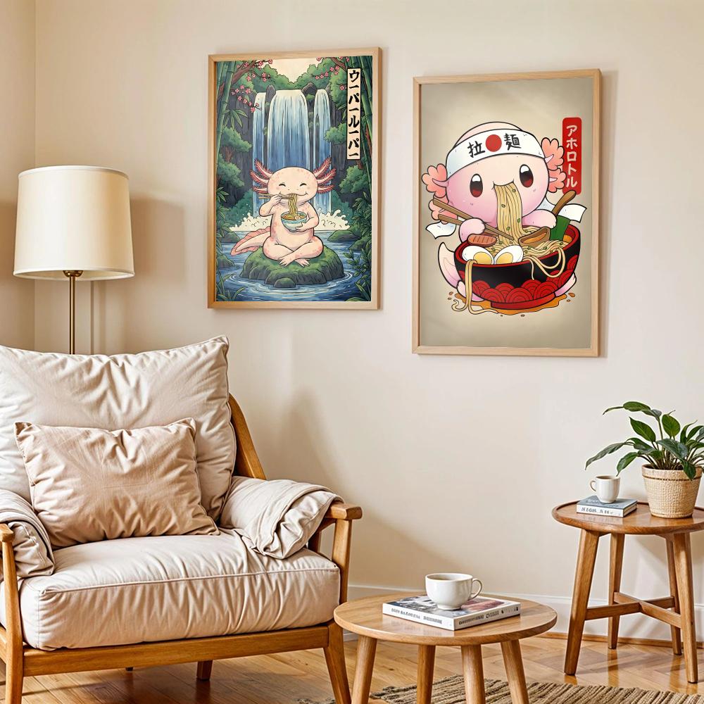 โปสเตอร์ออกแบบศิลปะ Ramen Axol - Home Decor Living Room Ideas บทวิจารณ์และราคา