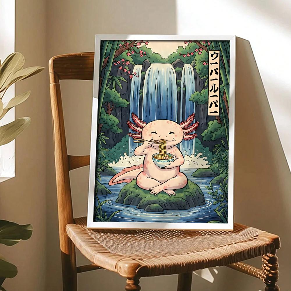 โปสเตอร์ออกแบบศิลปะ Ramen Axol - Home Decor Living Room Ideas บทวิจารณ์และราคา