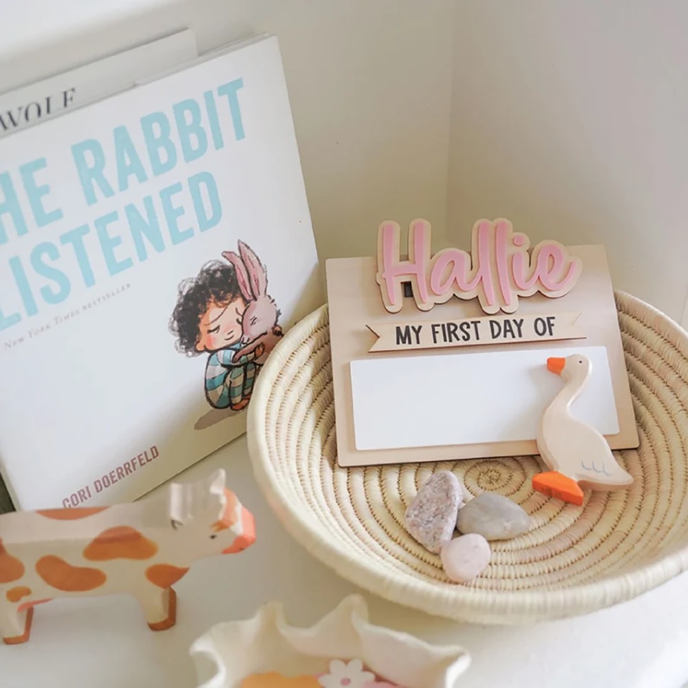 ป้ายชื่อไม้สำหรับวันแรกและวันส - Home Decor Diy บทวิจารณ์และราคา