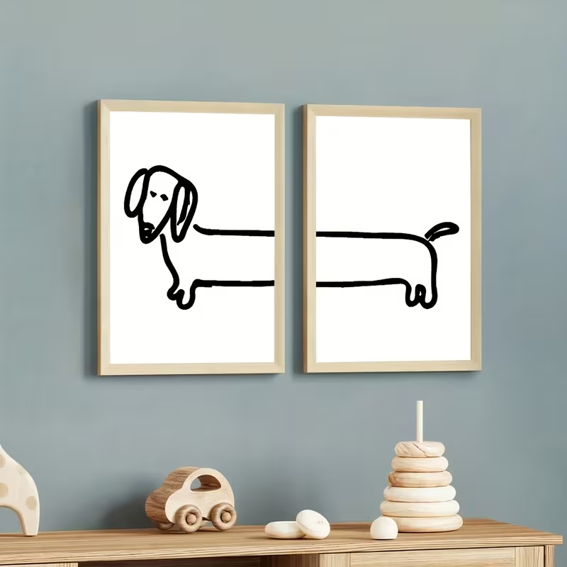 2 ชิ้น โมเดิร์น ดัชชุนด์ ภาพพิ - Home Decor Reviews บทวิจารณ์และราคา