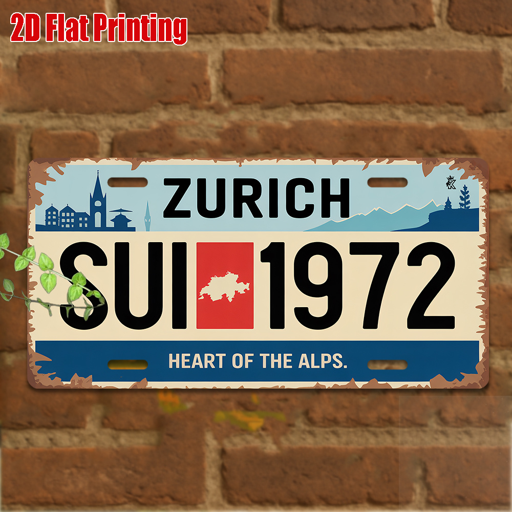 ป้าย AL - ป้ายโลหะวินเทจตกแต่ง - Home Decor Zurich บทวิจารณ์และราคา