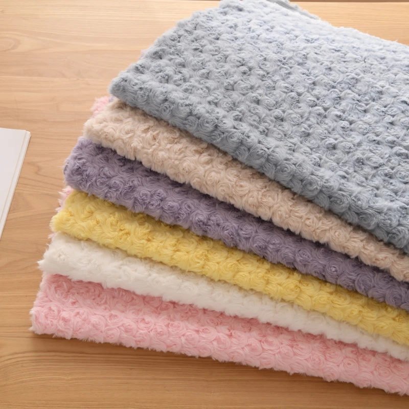 ผ้าขนสัตว์เทียมลายดอกกุหลาบ ผ้ - Home Decor Diy บทวิจารณ์และราคา