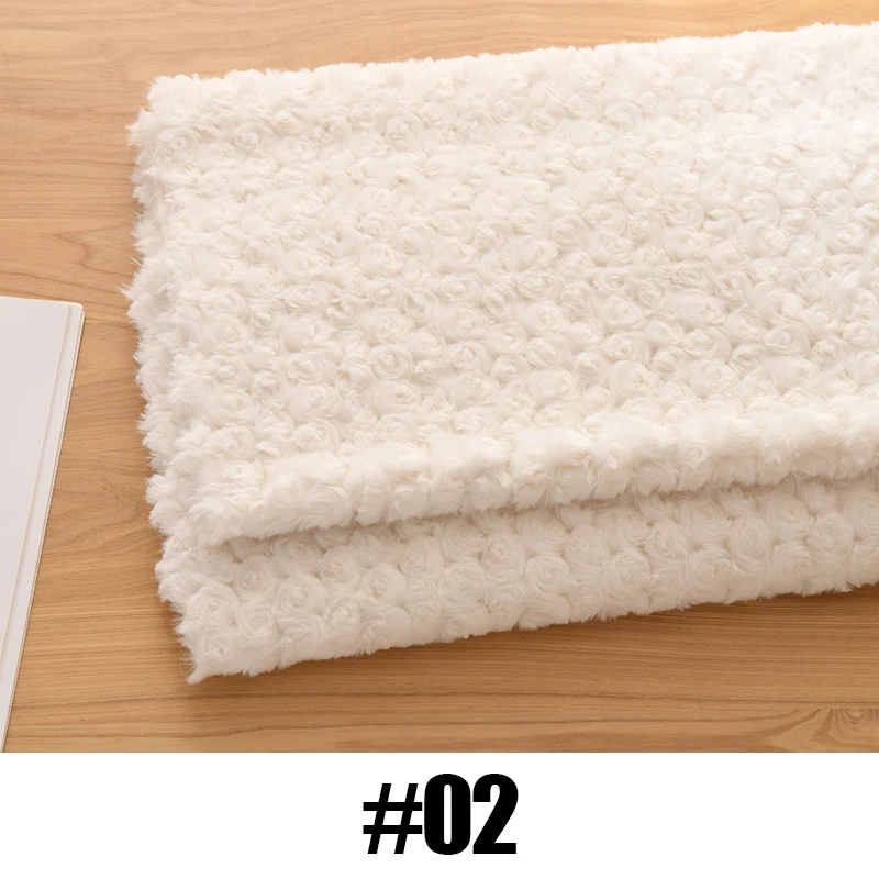 ผ้าขนสัตว์เทียมลายดอกกุหลาบ ผ้ - Home Decor Diy บทวิจารณ์และราคา