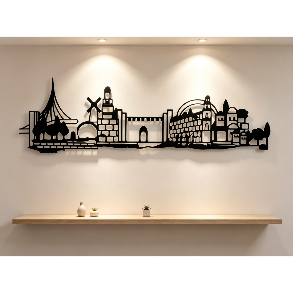 CIFBUY งานศิลปะติดผนังโลหะ ลาย - Home Decor In บทวิจารณ์และราคา
