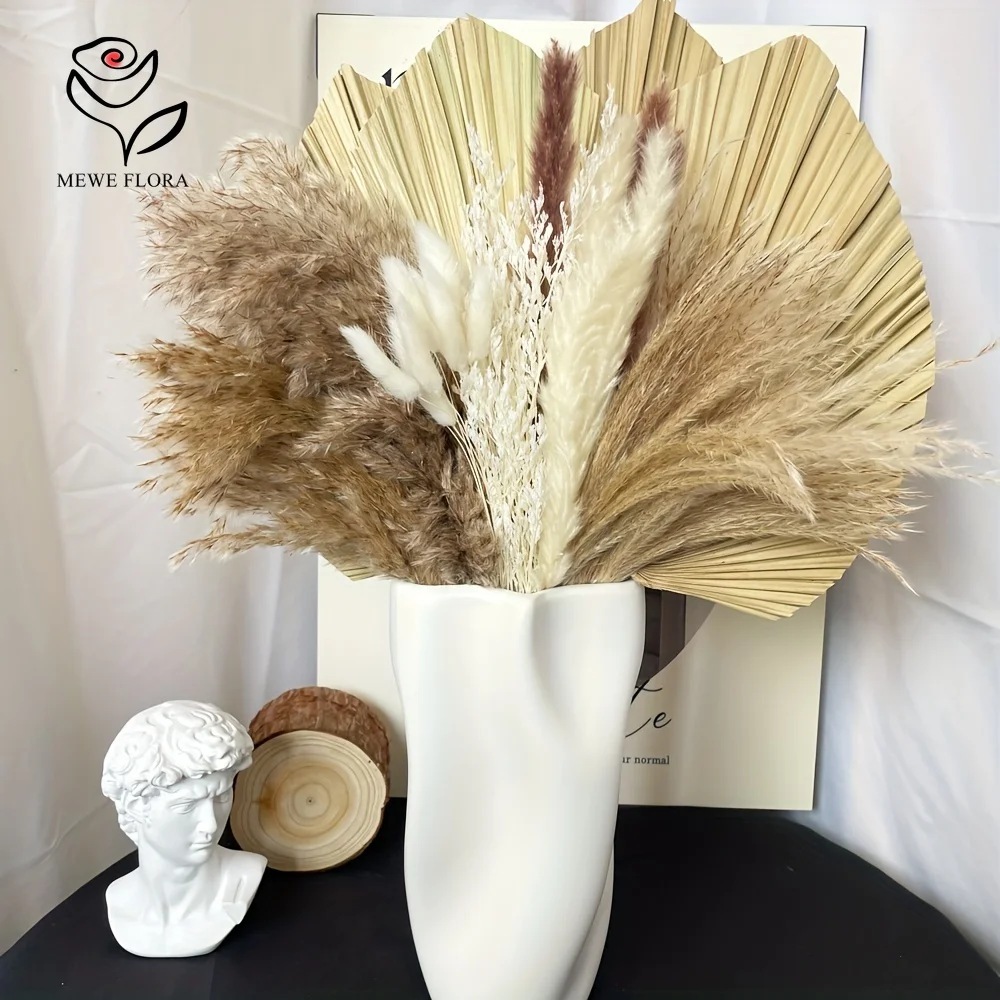 35 ชิ้นธรรมชาติ Pampas Grass B - Pampas Grass Decor บทวิจารณ์และราคา