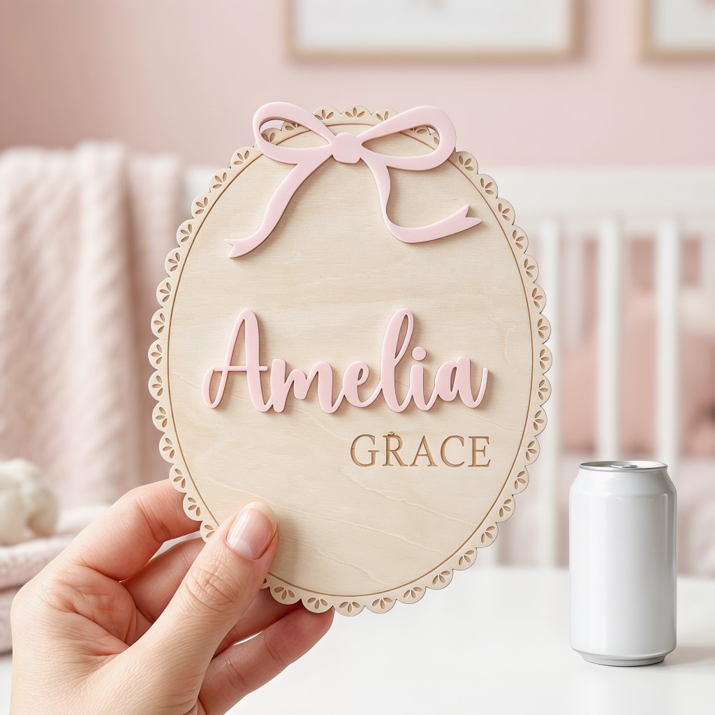 ป้ายชื่อไม้สำหรับเด็ก 1 ชิ้น พ - Home Decor Diy บทวิจารณ์และราคา