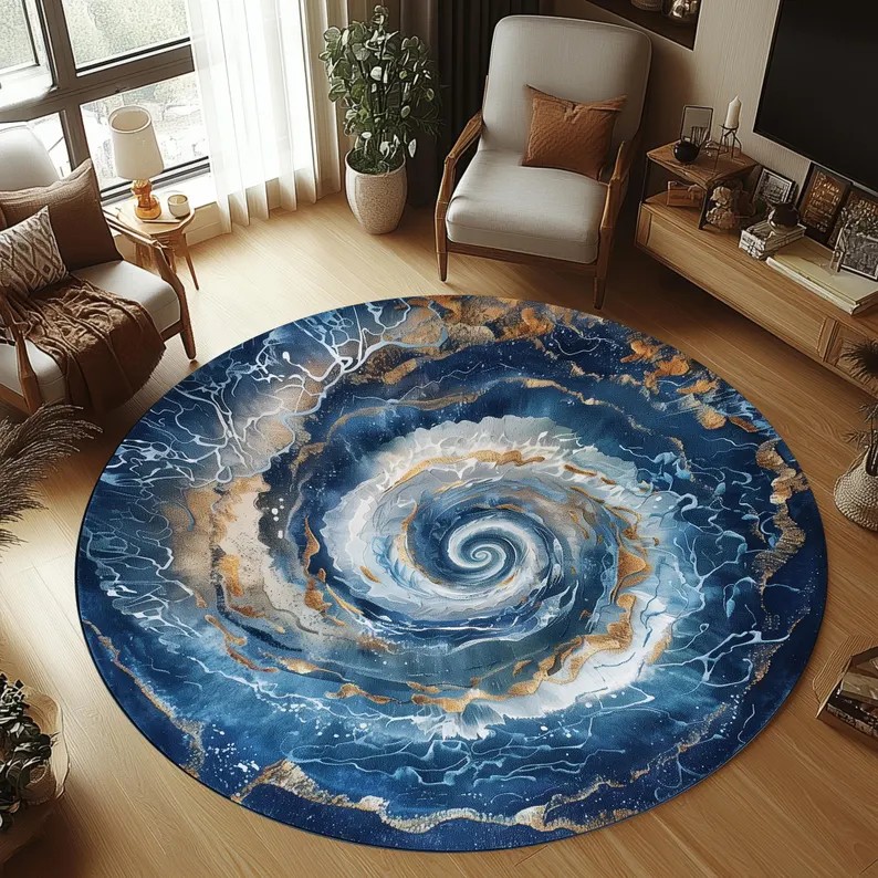 พรมกลมลายหมีขั้วโลก 2 มิติ พรม - Home Decor Trend 2026 บทวิจารณ์และราคา
