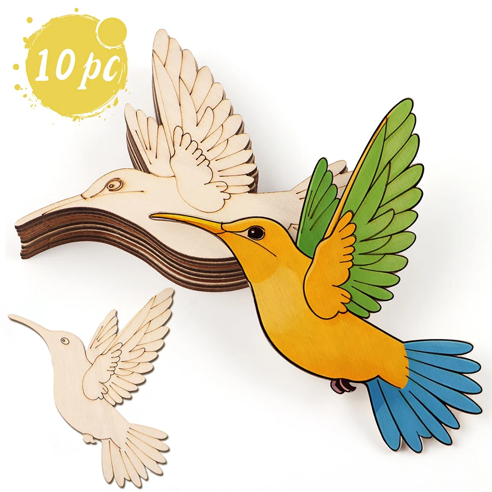 ชุดงานฝีมือไม้รูปสัตว์และนก 10 - Home Decor Diy บทวิจารณ์และราคา