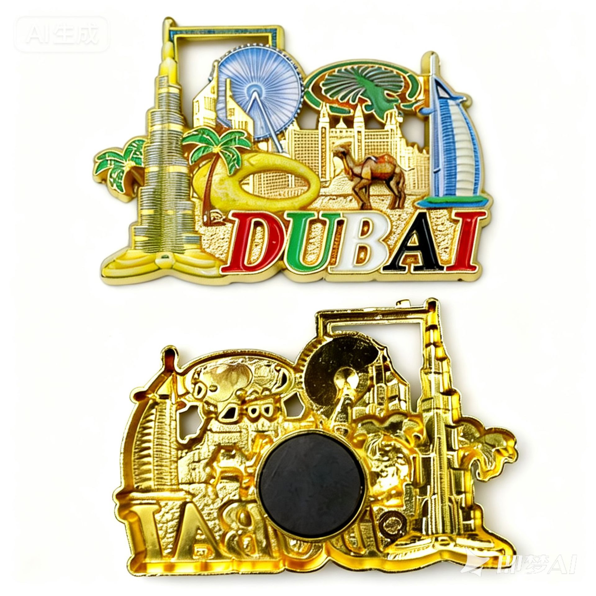 แม่เหล็กติดตู้เย็นโลหะ 3 มิติ  - Home Decor Uae บทวิจารณ์และราคา