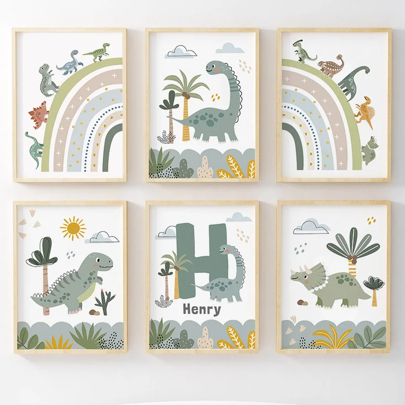 ศิลปะบนผนังไดโนเสาร์ยุคจูราสสิ - Home Decor Japandi บทวิจารณ์และราคา