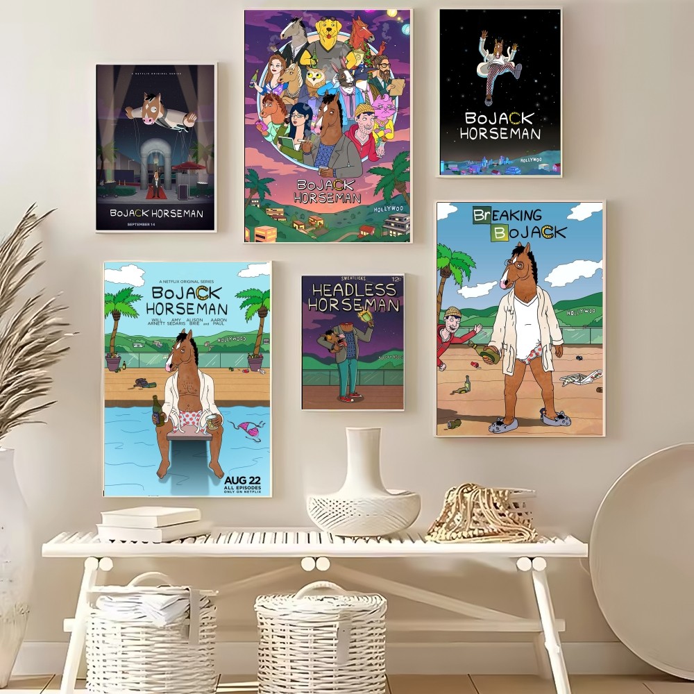 B-BoJack การ์ตูน H-Horseman โป - Home Decor Living Room Ideas บทวิจารณ์และราคา