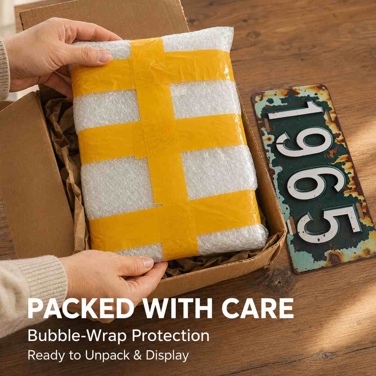 ป้ายโลหะวินเทจแบบแบน 2 มิติ 1  - Home Decor Zurich บทวิจารณ์และราคา