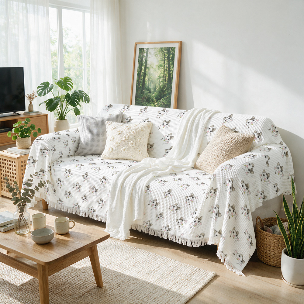ผ้าห่มตกแต่งลายดอกไม้แสนสบายสำ - Neutral Throw Blanket บทวิจารณ์และราคา