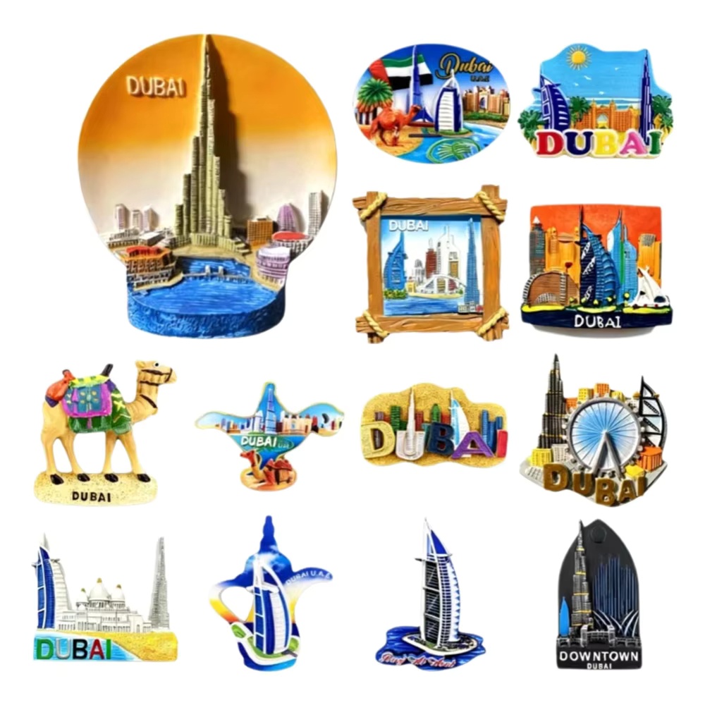 แม่เหล็กติดตู้เย็นเรซิ่นวาดลาย - Home Decor Uae บทวิจารณ์และราคา