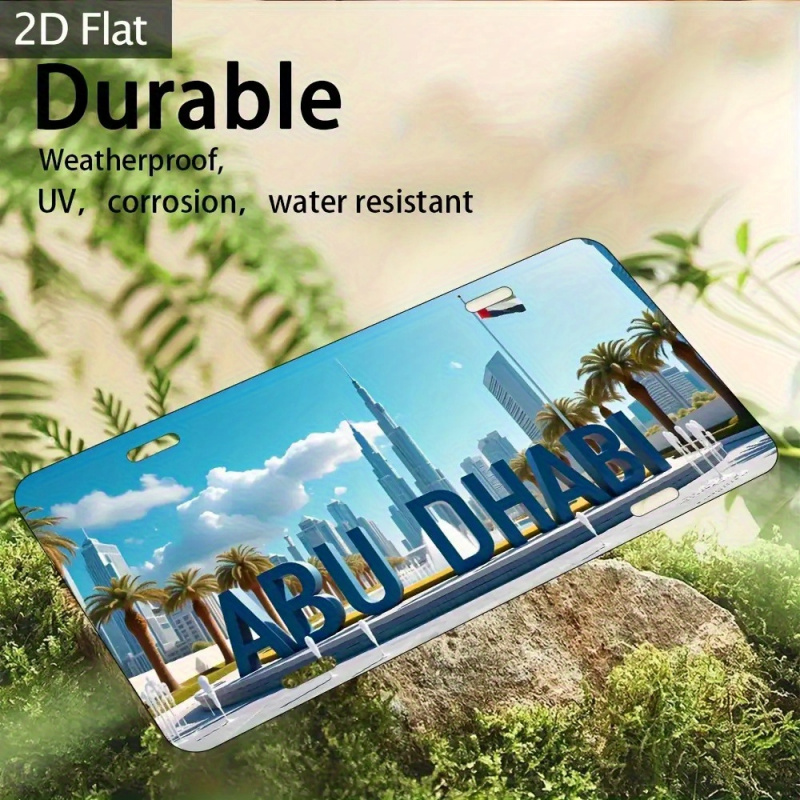 ป้ายทะเบียนอะลูมิเนียมลายวินเท - Home Decor Uae บทวิจารณ์และราคา
