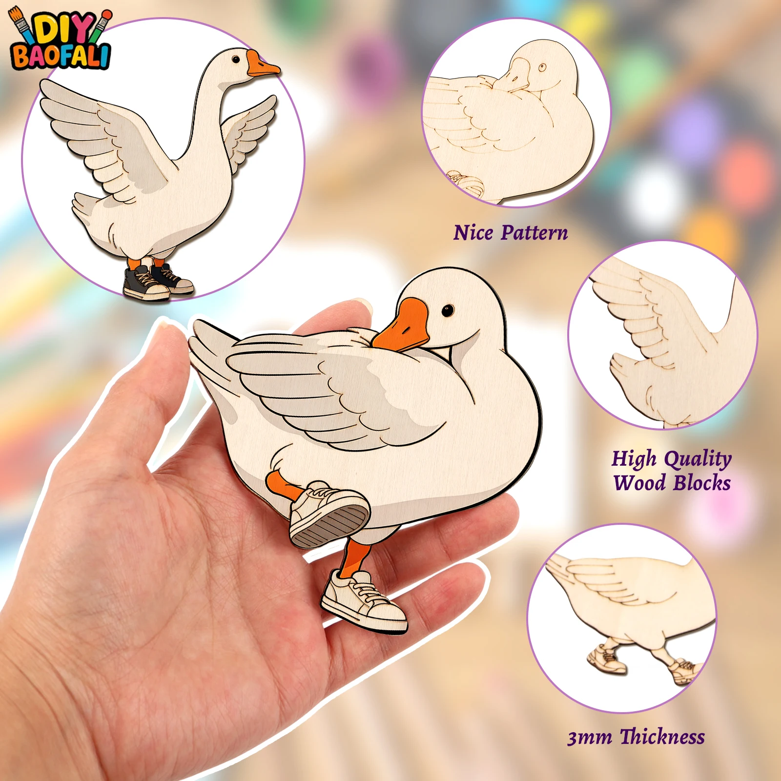 ชุดงานฝีมือไม้ยังไม่เสร็จสมบูร - Home Decor Diy บทวิจารณ์และราคา