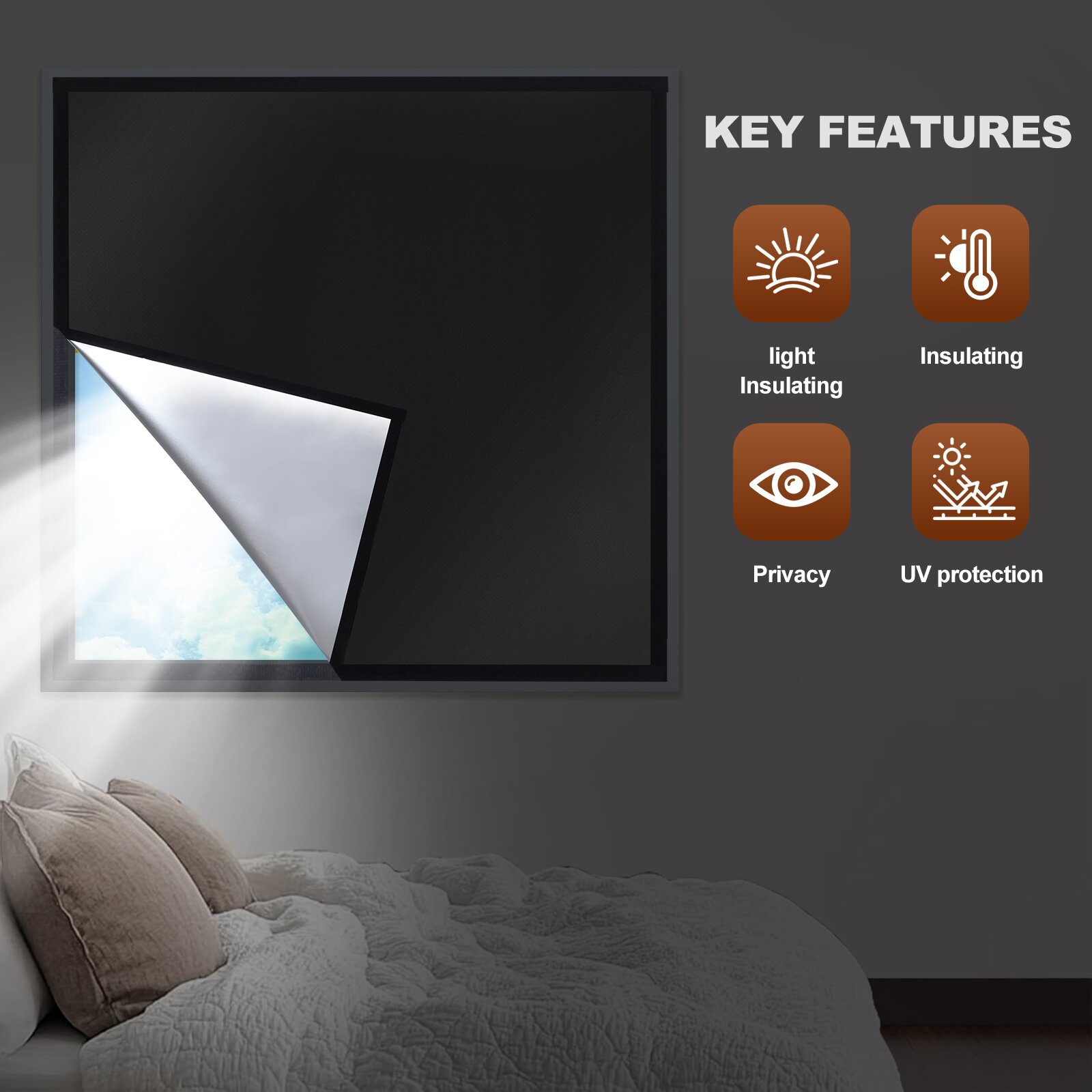 ผ้าม่านกันแสง DIY100% |   มีกา - Blackout Curtains บทวิจารณ์และราคา